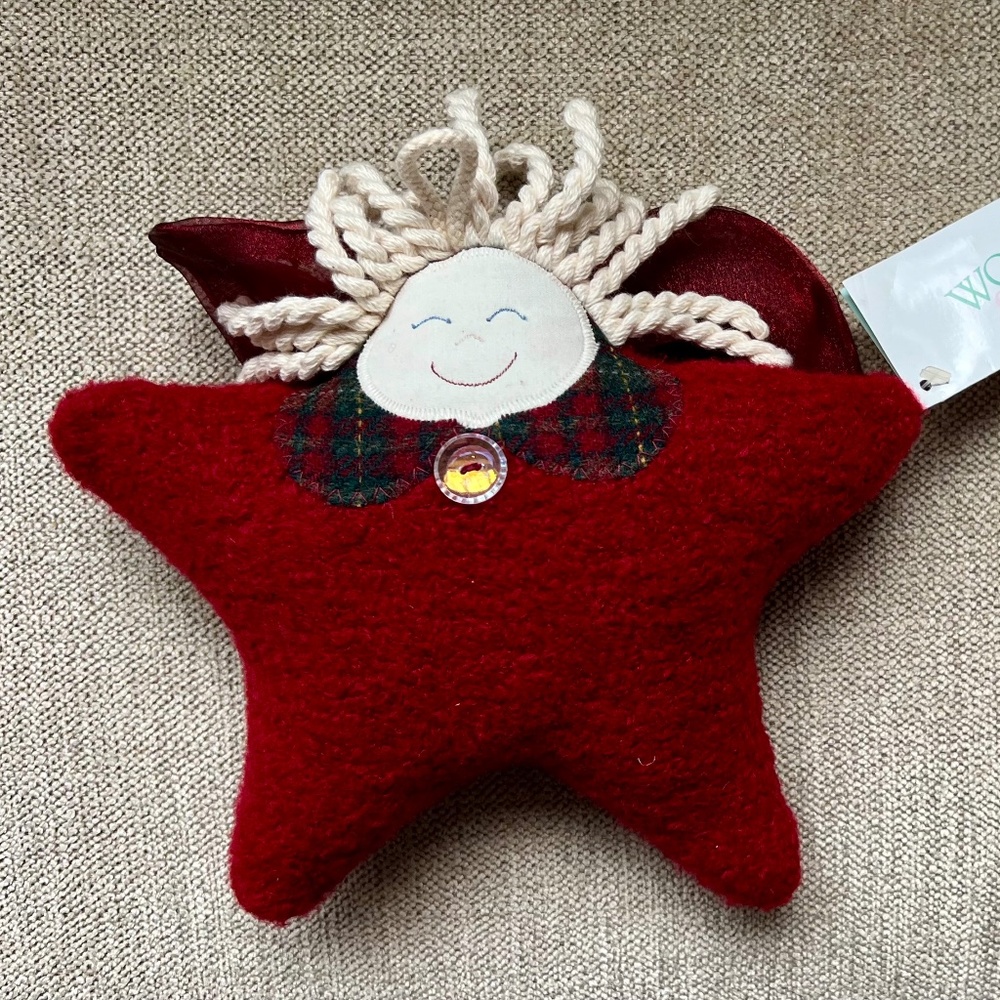 VTG Woof & Poof 2000 Small Angel w W&P Button & tag